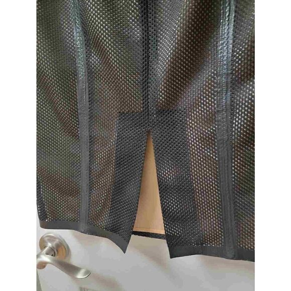Red Valentino Leather "Fishnet" Pencil Skirt M - Picture 5 of 11